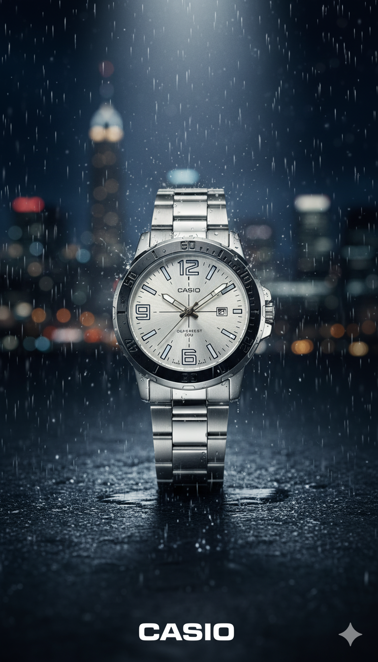 Casio Plus 3N Plateado Tablero Plateado