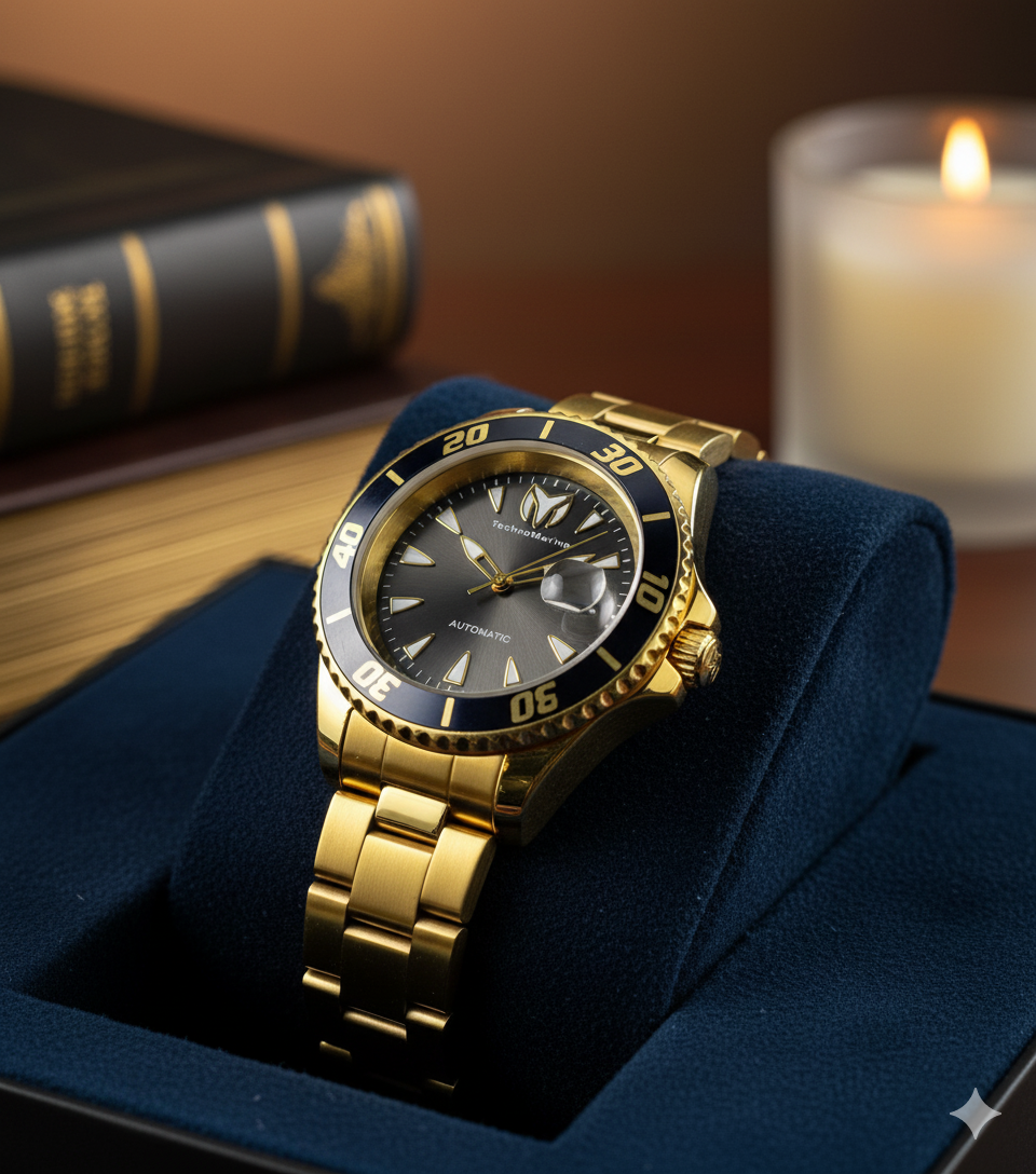 Technomarine Metalico Plus Dorado Tablero Negro