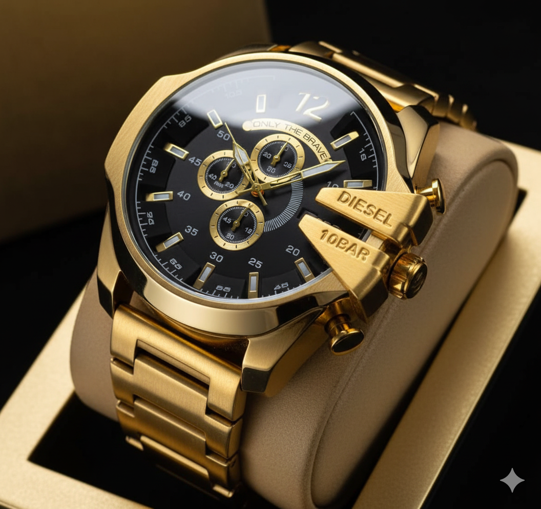 Diesel Dorado Tablero Negro